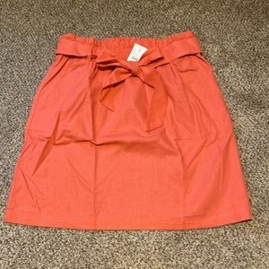 NWT J. Crew Factory Belted Coral Skirt